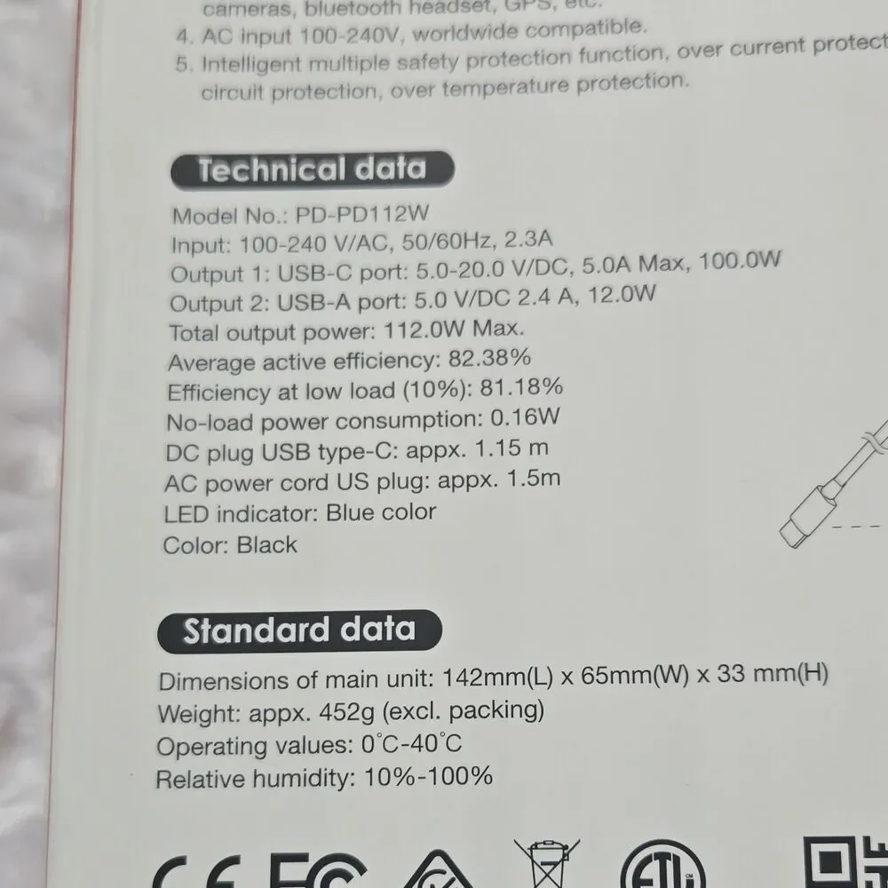 PRODATA 112w usb